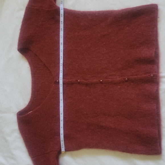 Sézane Barry Jumper / Cardigan in Burgundy size Medium - Picture 4 of 9